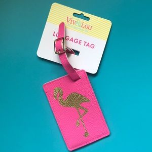 Brand New Viv & Lou Flamingo Luggage Tag